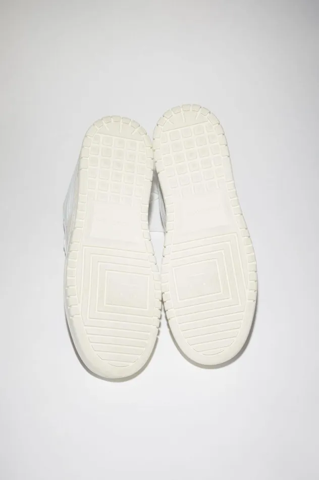 Acne Studios Low Top Leather Sneakers Whiteoff White Men Shoes