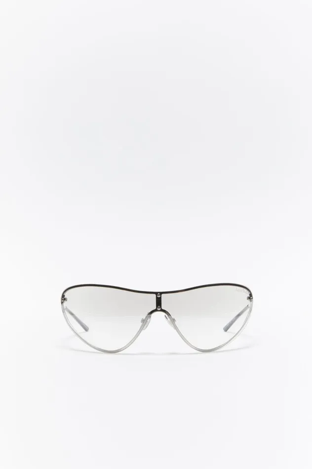 Acne Studios Metal Frame Sunglasses Transparentsilver Women Eyewear