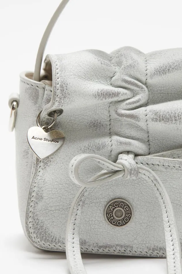 Acne Studios Multipocket Micro Bag Whitegrey Women Bags