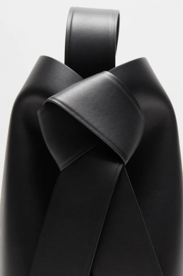 Acne Studios Musubi Midi Shoulder Bag Black Women Bags