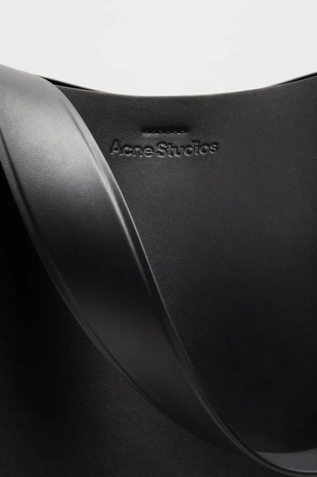 Acne Studios Musubi Midi Shoulder Bag Black Women Bags