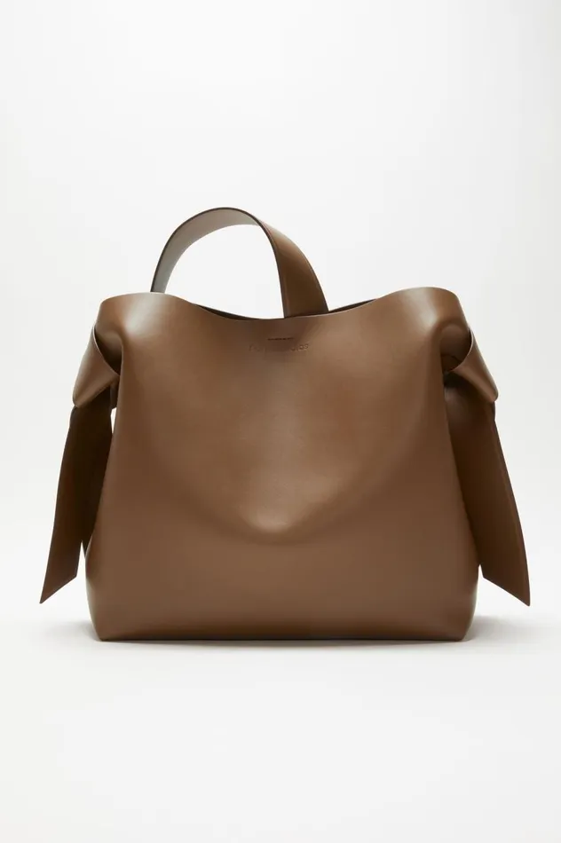Acne Studios Musubi Midi Shoulder Bag Camel Brown Men Bags