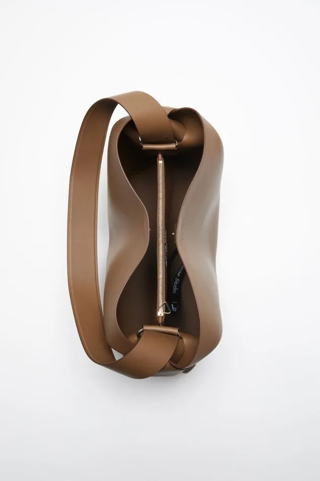 Acne Studios Musubi Midi Shoulder Bag Camel Brown Men Bags