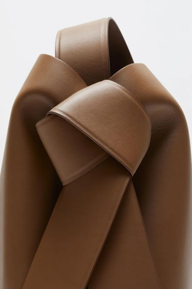 Acne Studios Musubi Midi Shoulder Bag Camel Brown Men Bags