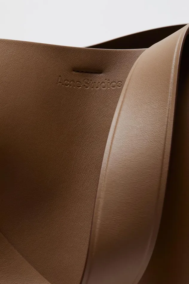 Acne Studios Musubi Midi Shoulder Bag Camel Brown Men Bags