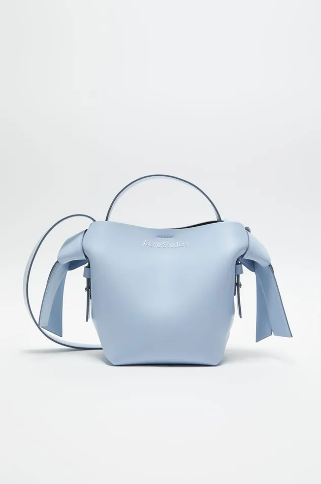 Acne Studios Musubi Mini Shoulder Bag Baby Bluebrown Women Bags