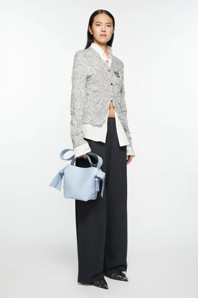 Acne Studios Musubi Mini Shoulder Bag Baby Bluebrown Women Bags