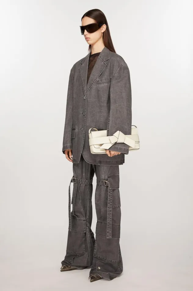 Acne Studios Musubi Shoulder Bag Whiteblack Men Bags