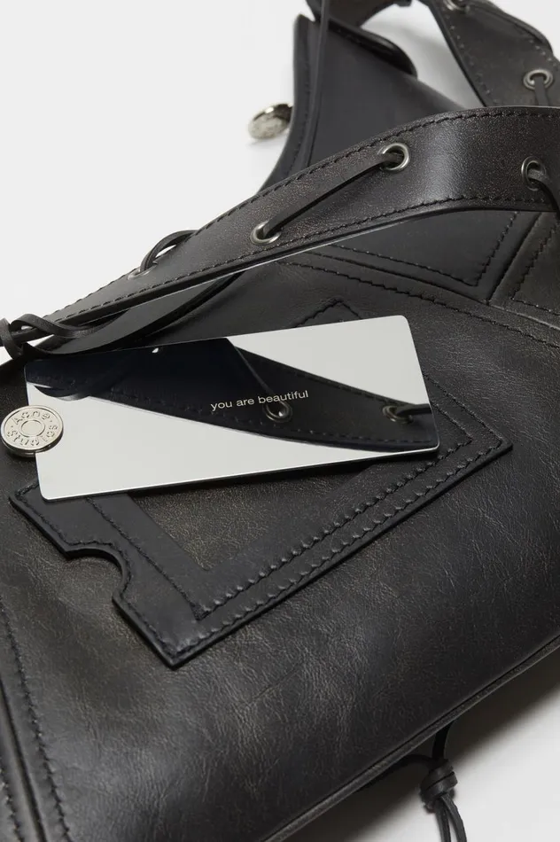 Acne Studios Platt Shoulder Bag Black Women Bags