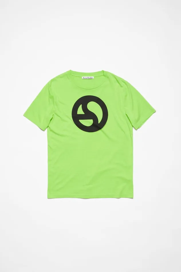 Acne Studios Printed Tshirt Sharp Green Women Tshirts