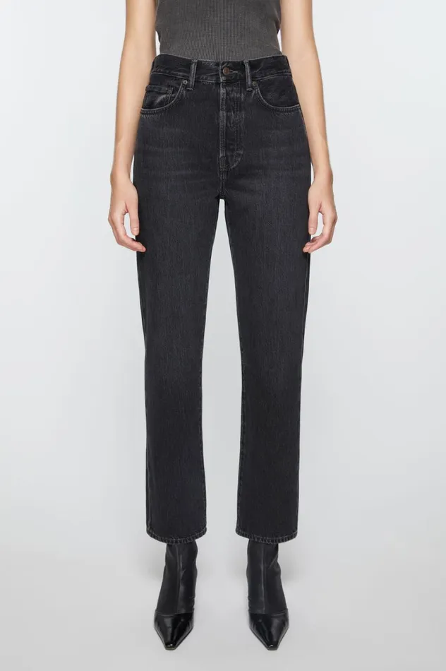 Acne Studios Regular Fit Jeans 8211 Mece Black Women Jeans