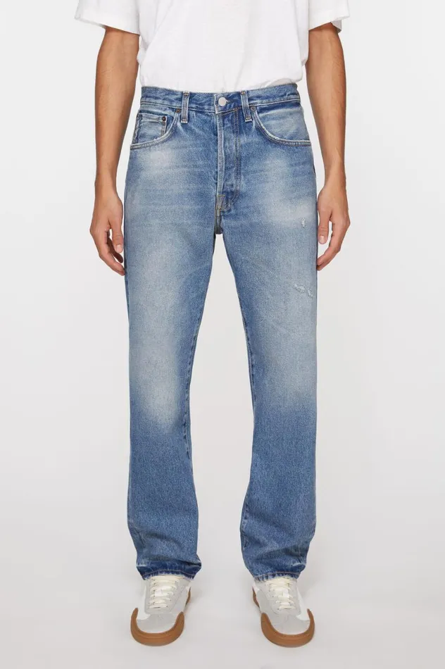 Acne Studios Relaxed Fit Jeans 8211 2003 Mid Blue Men Jeans
