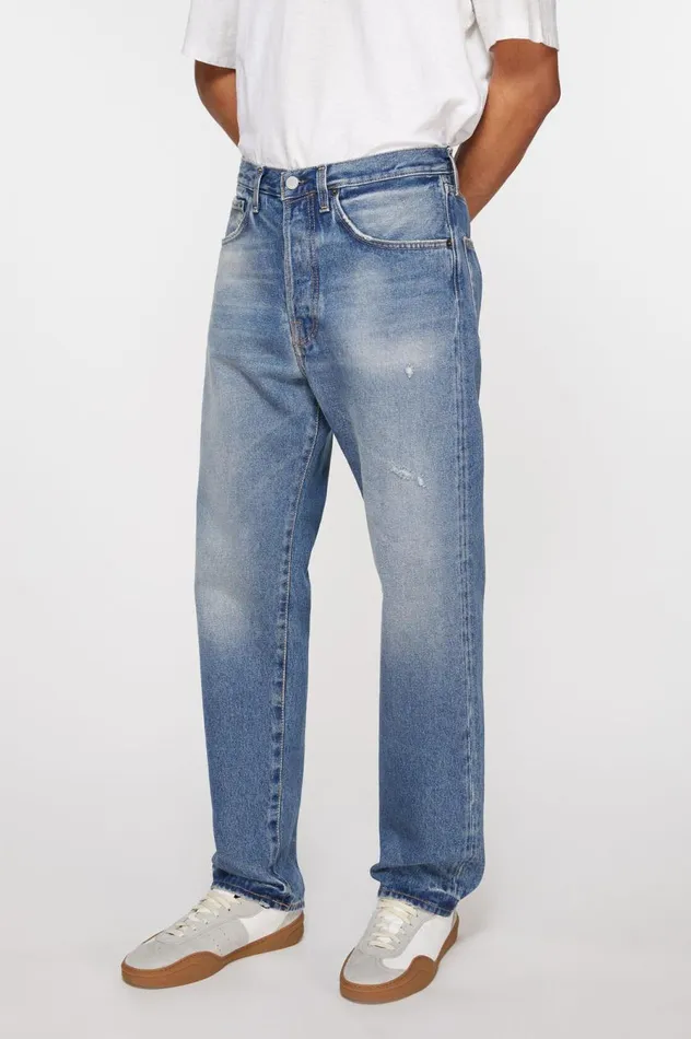 Acne Studios Relaxed Fit Jeans 8211 2003 Mid Blue Men Jeans