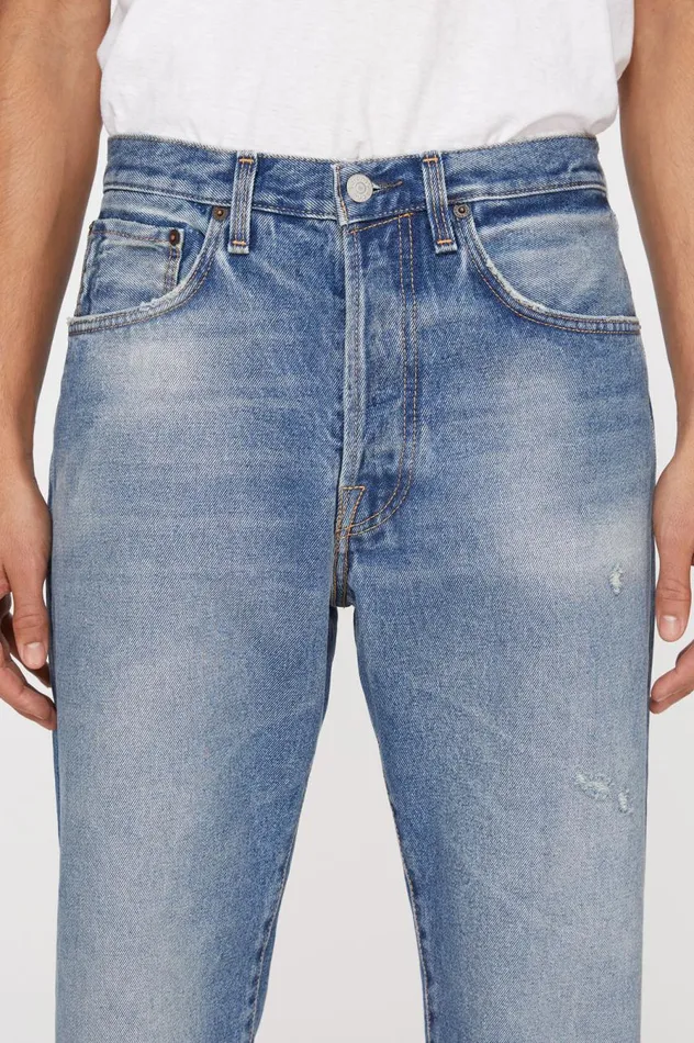 Acne Studios Relaxed Fit Jeans 8211 2003 Mid Blue Men Jeans