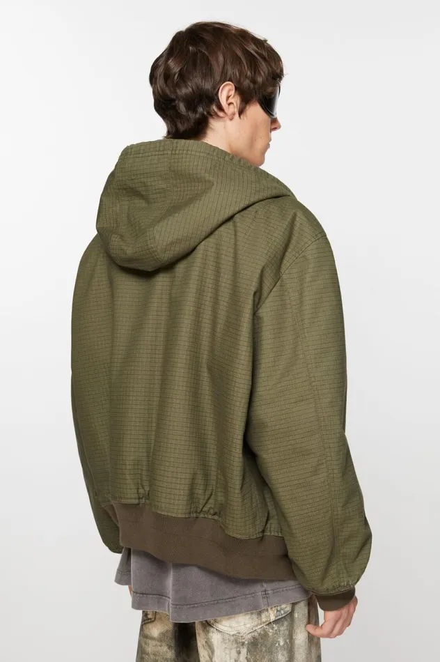 Acne Studios Ripstop Padded Jacket Olive Green Men Outerwear
