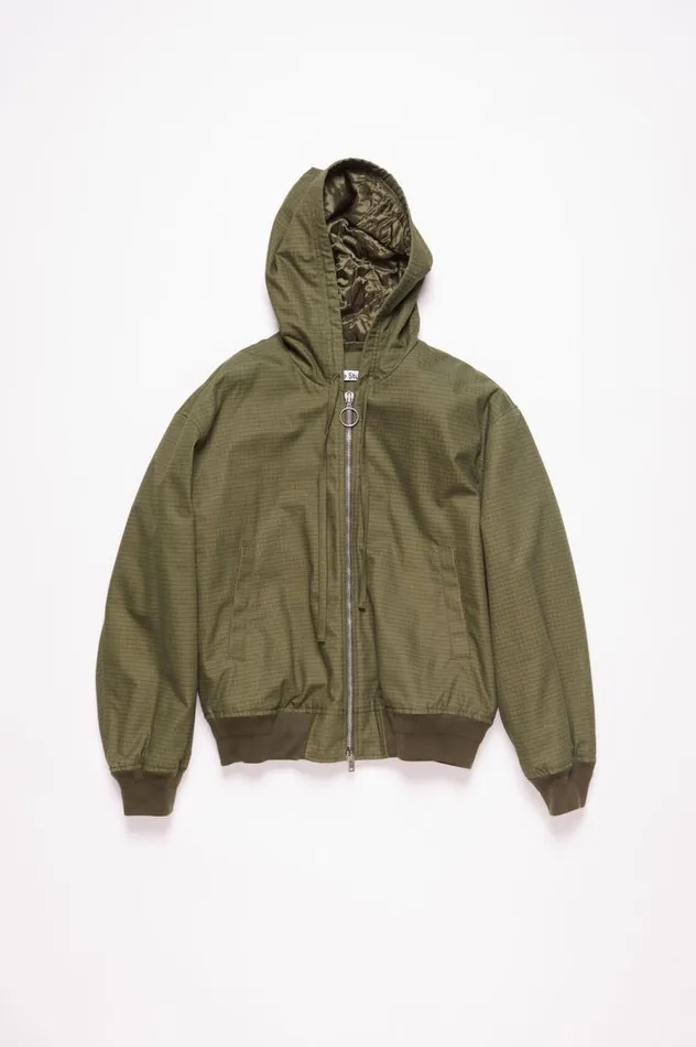 Acne Studios Ripstop Padded Jacket Olive Green Men Outerwear