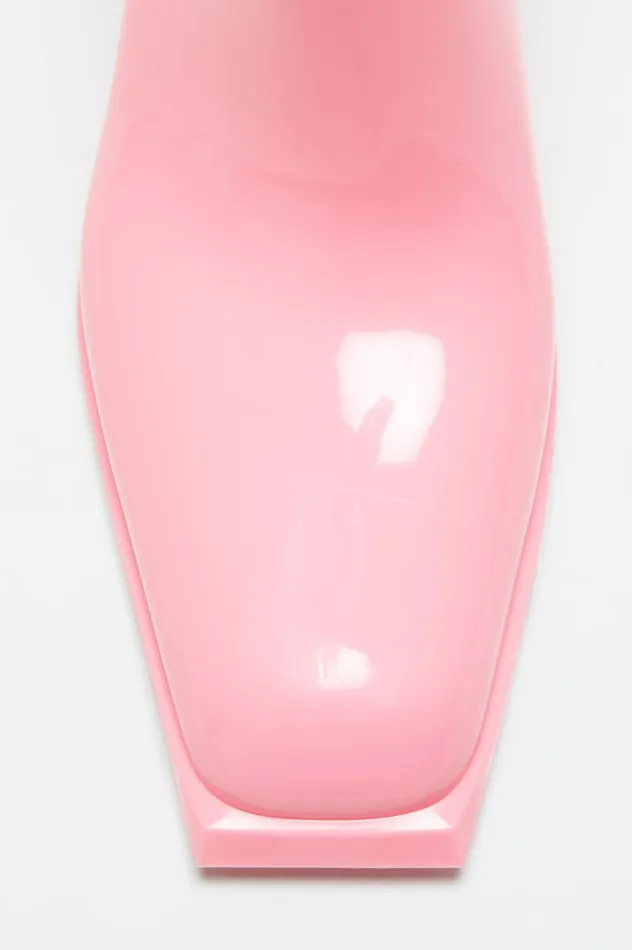 Acne Studios Rubber Ankle Boots Pale Pink Women Shoes