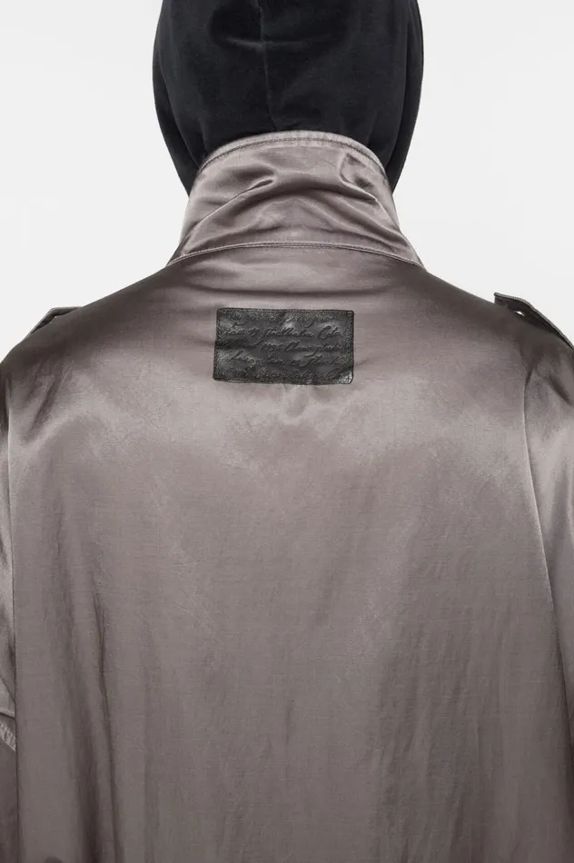 Acne Studios Satin Jacket Mid Grey Men Outerwear