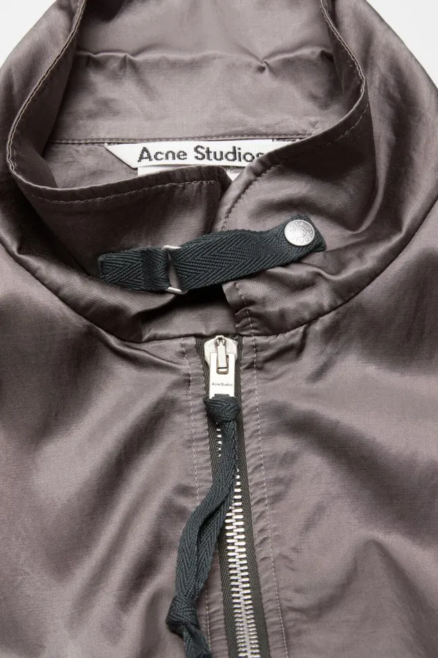 Acne Studios Satin Jacket Mid Grey Men Outerwear