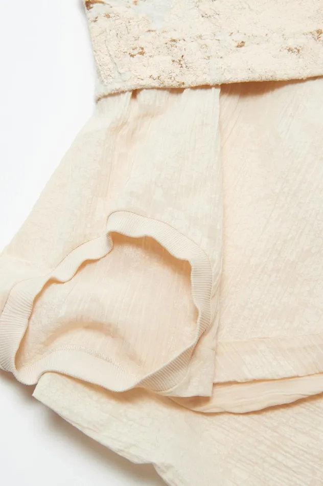 Acne Studios Sleeveless Dress Print Ecru Beige Women Dresses