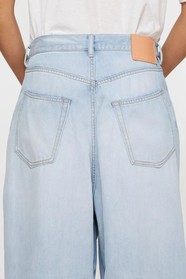 Acne Studios Super Baggy Fit Jeans 8211 2023F Mid Blue Women Jeans