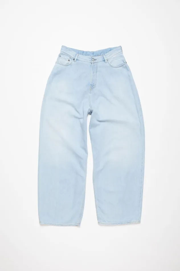 Acne Studios Super Baggy Fit Jeans 8211 2023F Mid Blue Women Jeans