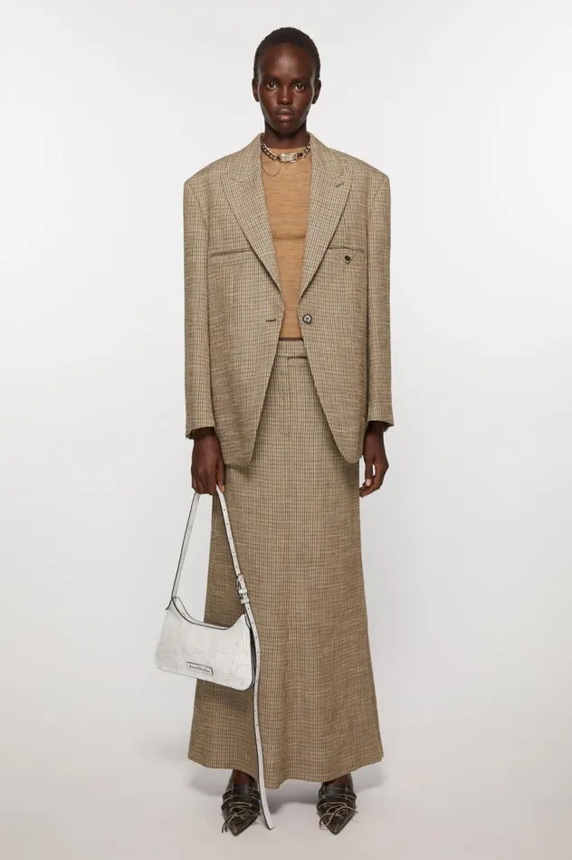 Acne Studios Tailored Skirt Multi Brown Women Skirts