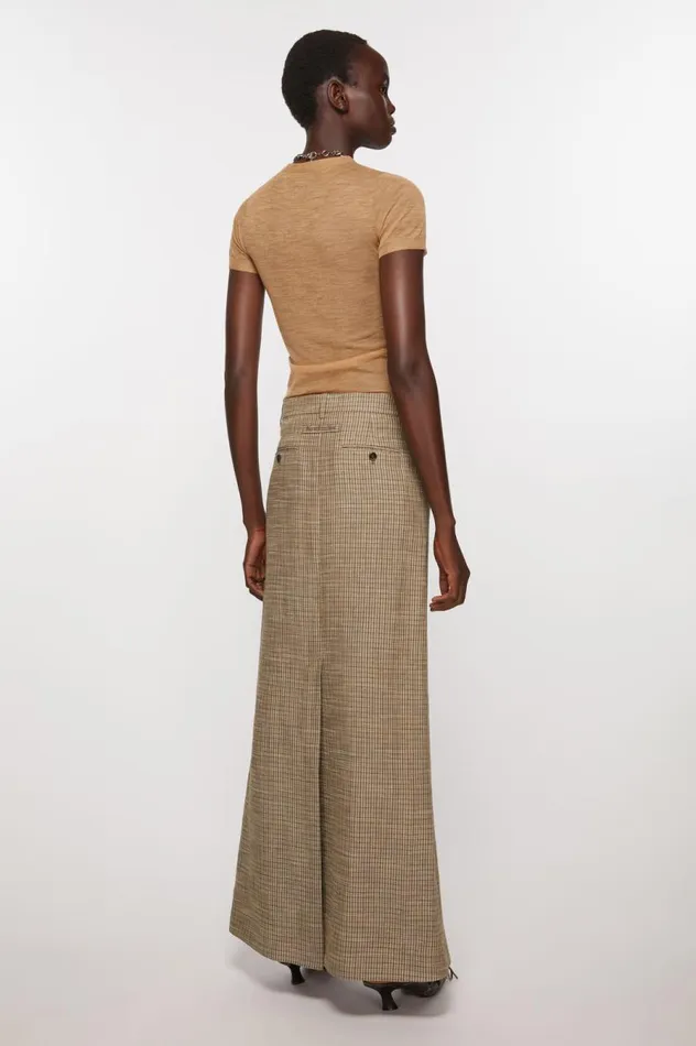 Acne Studios Tailored Skirt Multi Brown Women Skirts