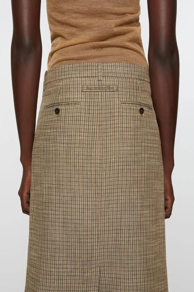Acne Studios Tailored Skirt Multi Brown Women Skirts