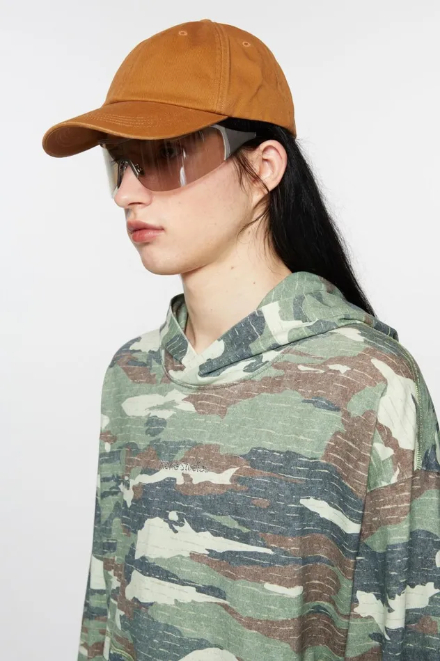 Acne Studios Twill Cap Toffee Brown Men Hats