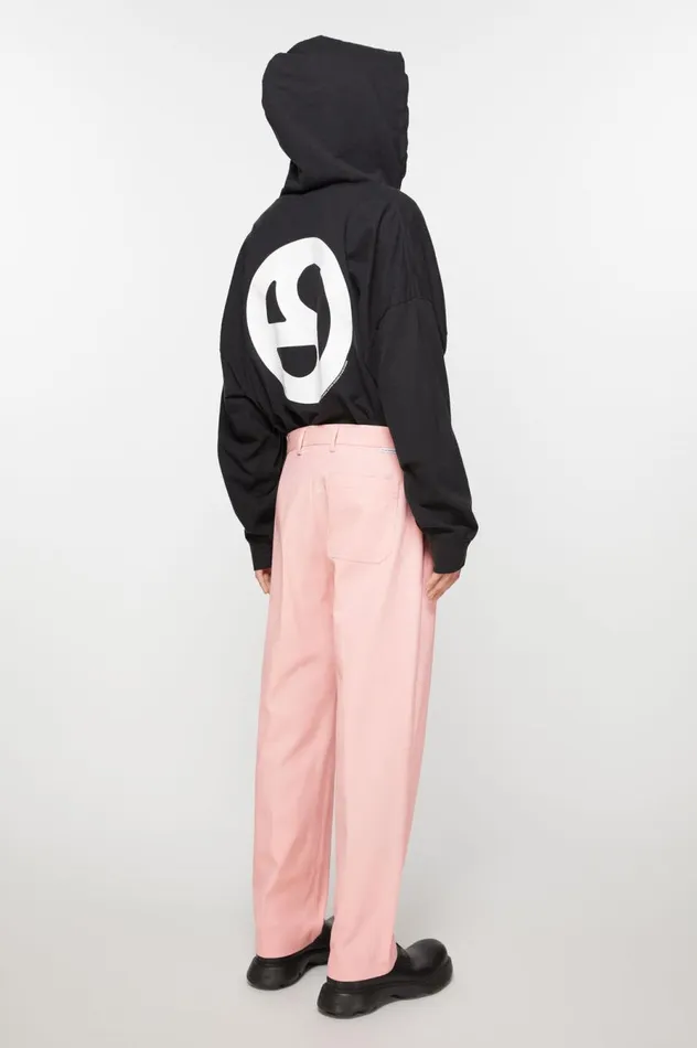 Acne Studios Twill Cottonblend Trousers Pale Pink Men Trousers