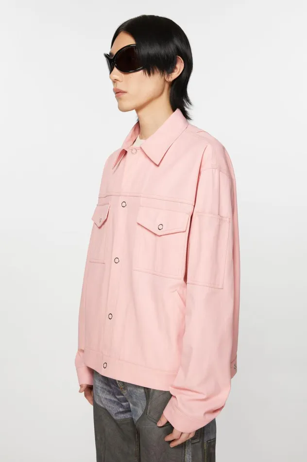 Acne Studios Twill Jacket Pale Pink Men Outerwear