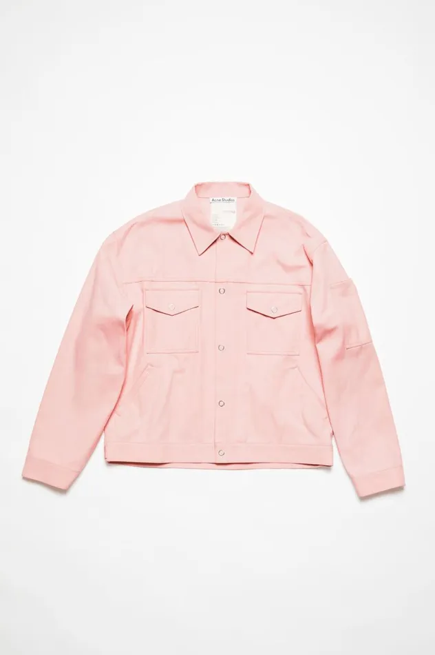 Acne Studios Twill Jacket Pale Pink Men Outerwear