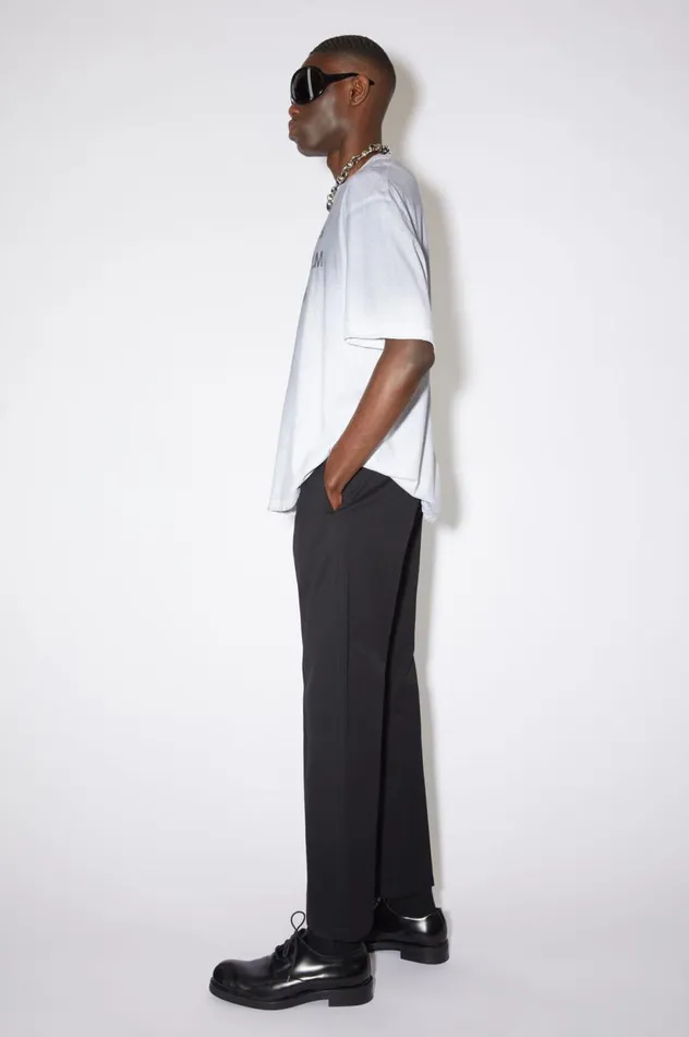 Acne Studios Twill Trousers Black Men Trousers