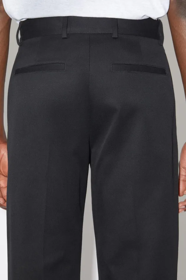 Acne Studios Twill Trousers Black Men Trousers