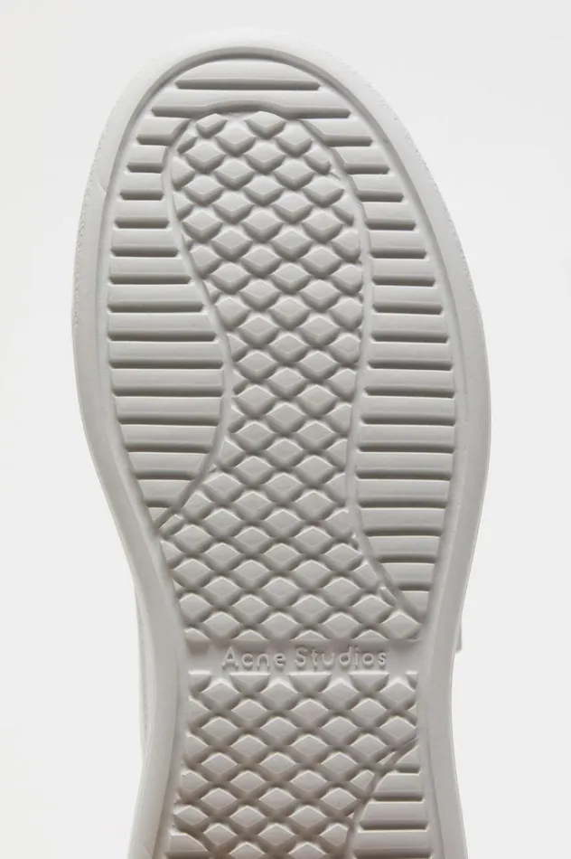 Acne Studios Velcro Strap Platform Sneakers Optic Whiteoptic White Women Face Collection