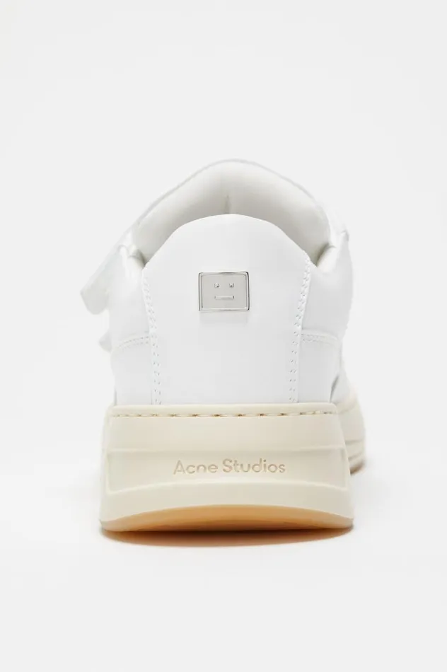 Acne Studios Velcro Strap Sneakers Optic Whiteecru Women Face Collection