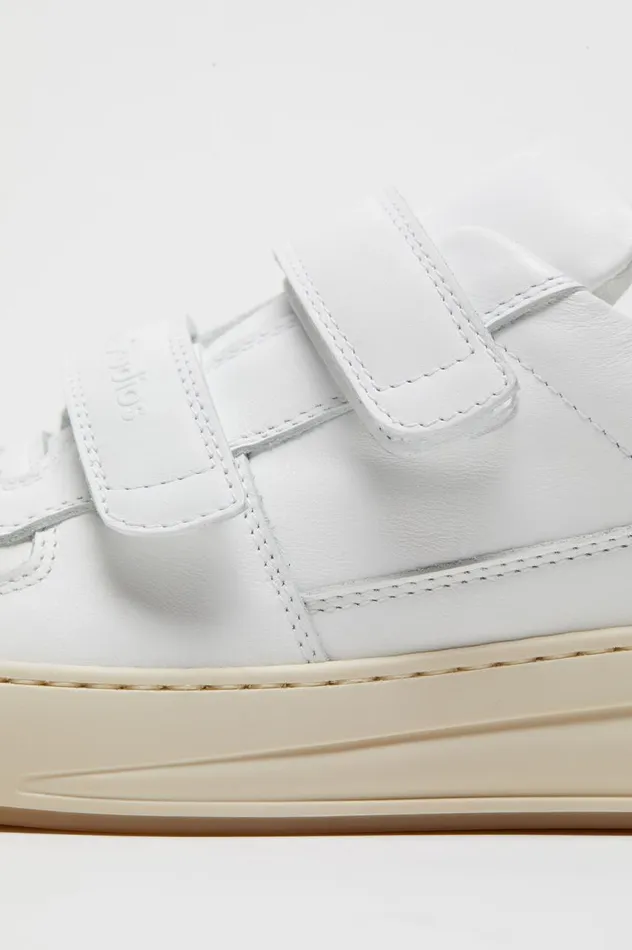 Acne Studios Velcro Strap Sneakers Optic Whiteecru Women Face Collection