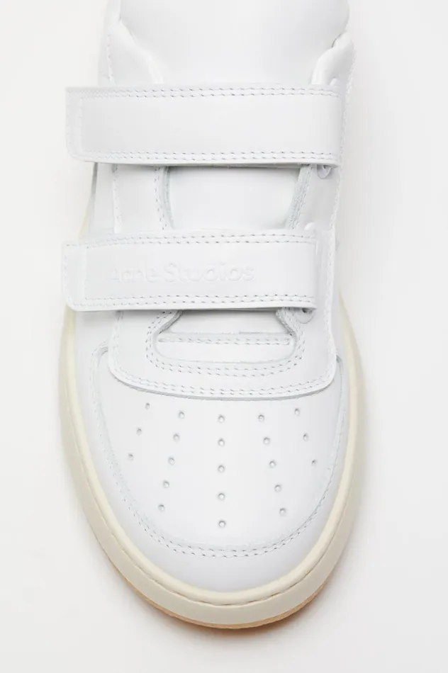 Acne Studios Velcro Strap Sneakers Optic Whiteecru Women Face Collection