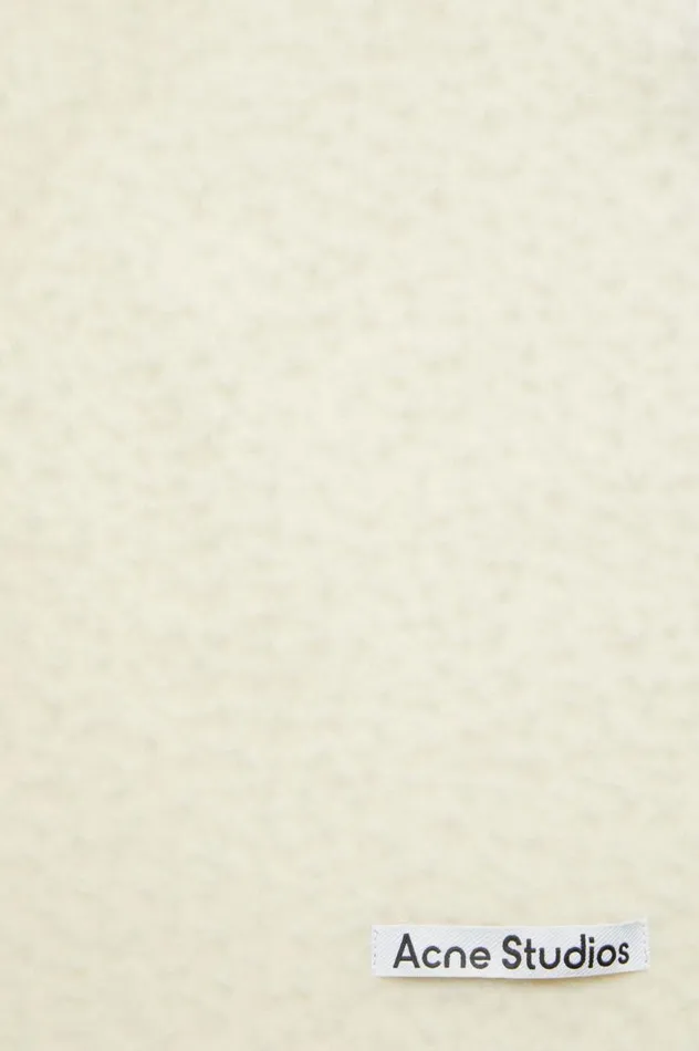 Acne Studios Wool Fringe Scarf Warm White Men Scarves