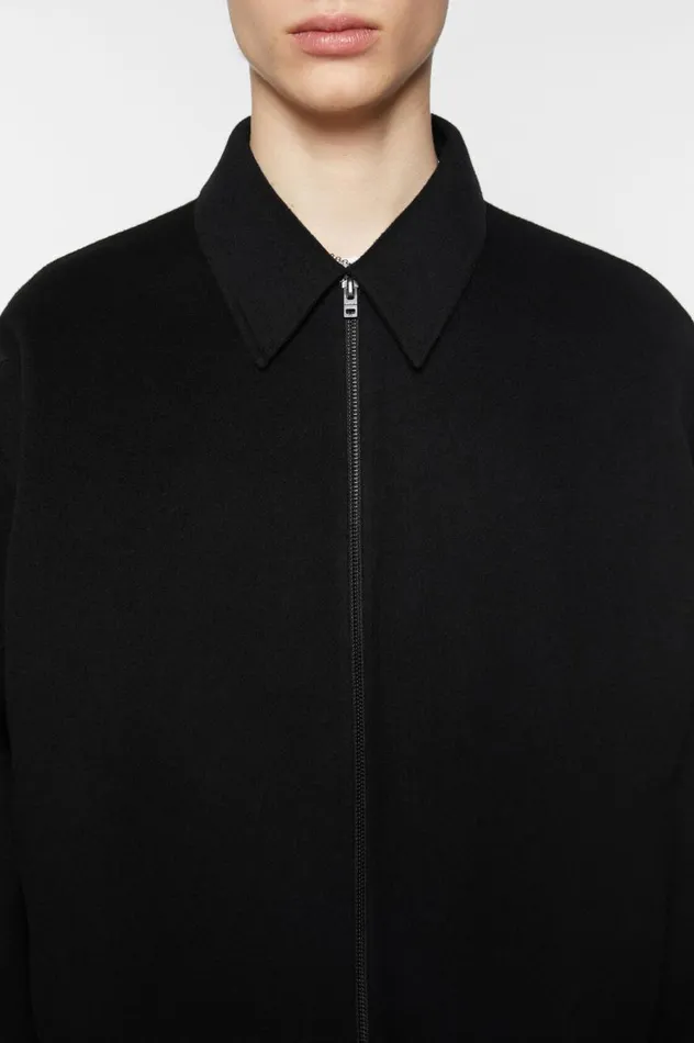 Acne Studios Wool Zipper Jacket Black Men Outerwear