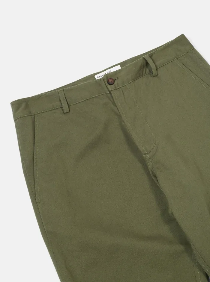 Aston Pant In Light Olive Twill Men Universal Works Suiting