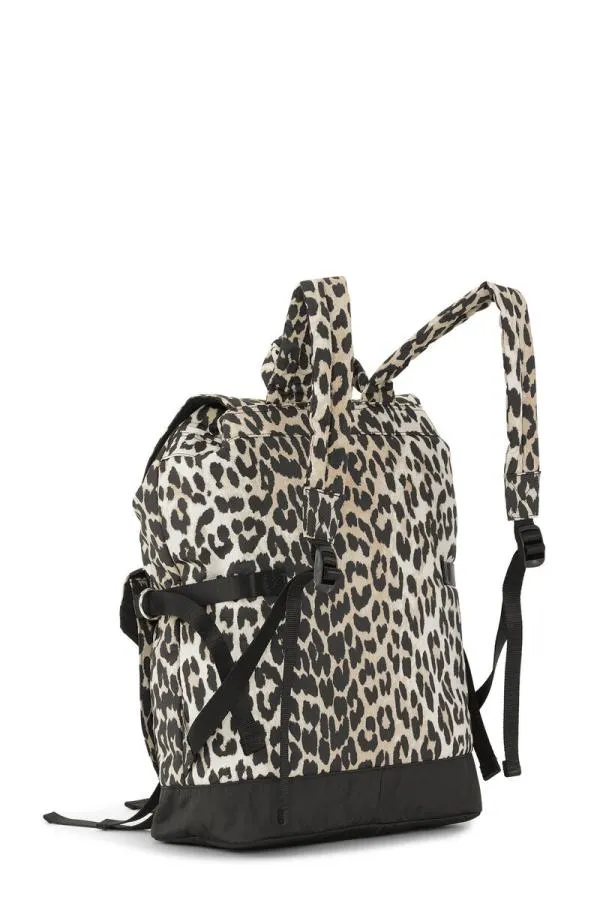BagsClothing GANNI Leopard Print Leopard Tech Backpack Leopard BagsClothing GANNI Leopard Print Leopard Tech Backpack Leopard