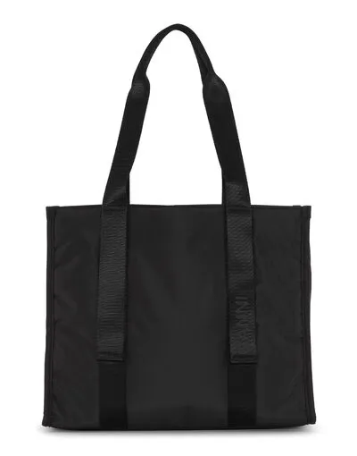Bags GANNI Shoulder Medium Black Tech Tote Black