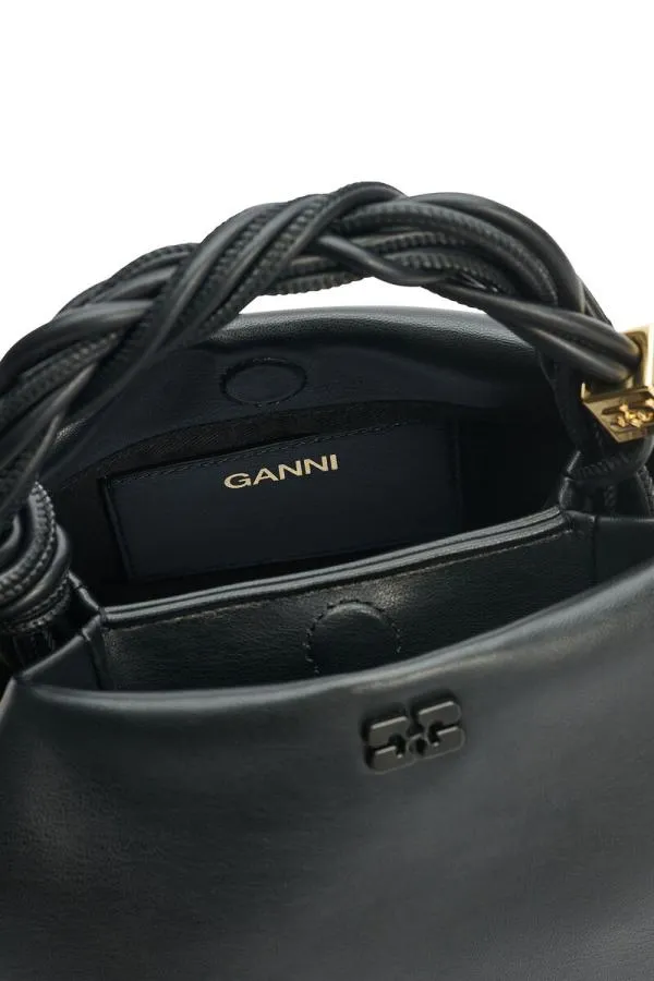 Bags GANNI Top Handle Black Small Bou Bag Black