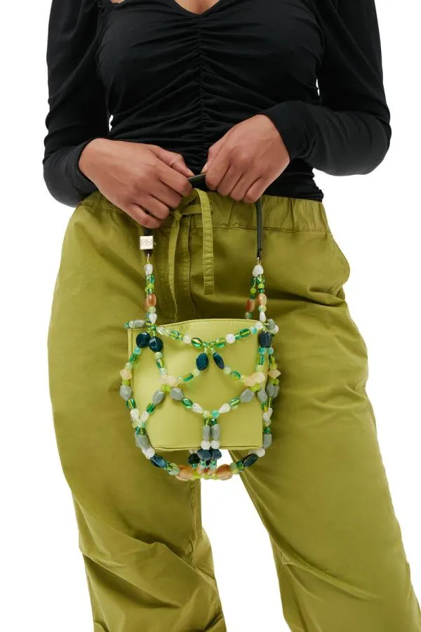 Bags GANNI Top Handle Bucket Beads Bag Tender Shoots Bags GANNI Top Handle Bucket Beads Bag Tender Shoots