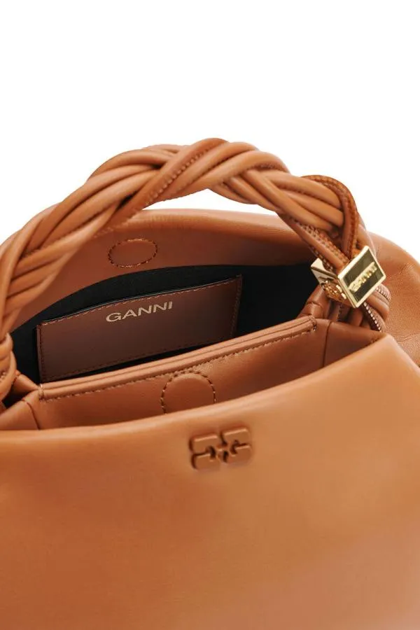 Bags GANNI Top Handle Caramel Small Bou Bag Caramel Caf