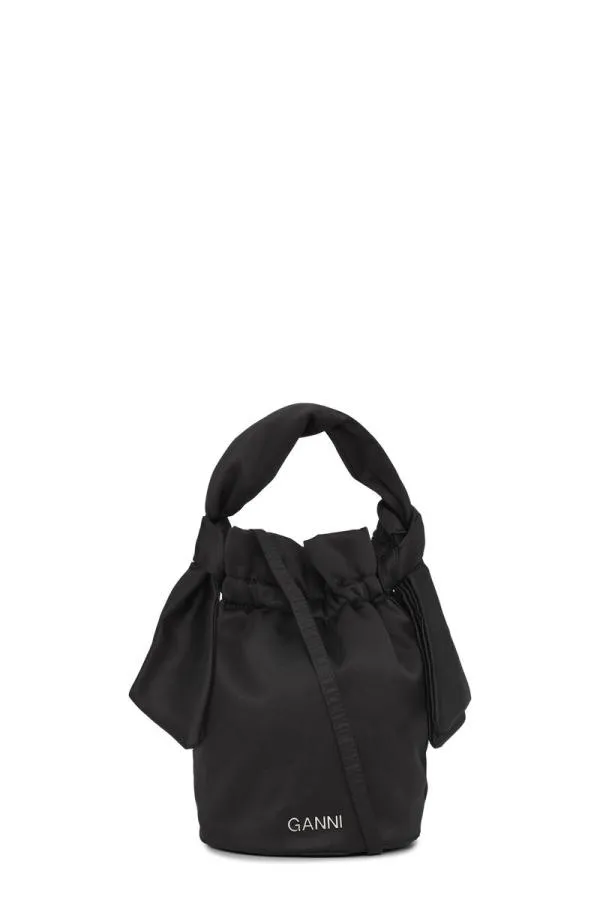 Bags GANNI Top Handle Occasion Top Handle Knot Bag Black