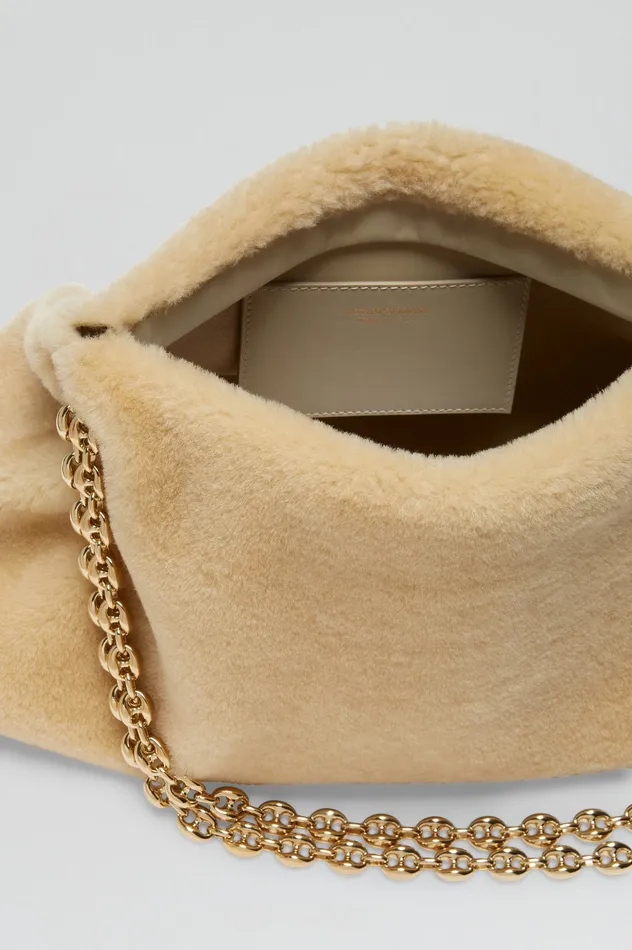Bags Scanlan Theodore Women SHEARLING BAG GOLD