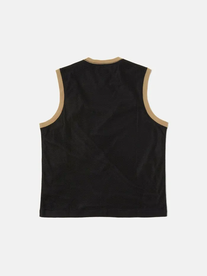 Basketball Vest In BlackNavy MeshSingle Jersey Men Universal Works Tees